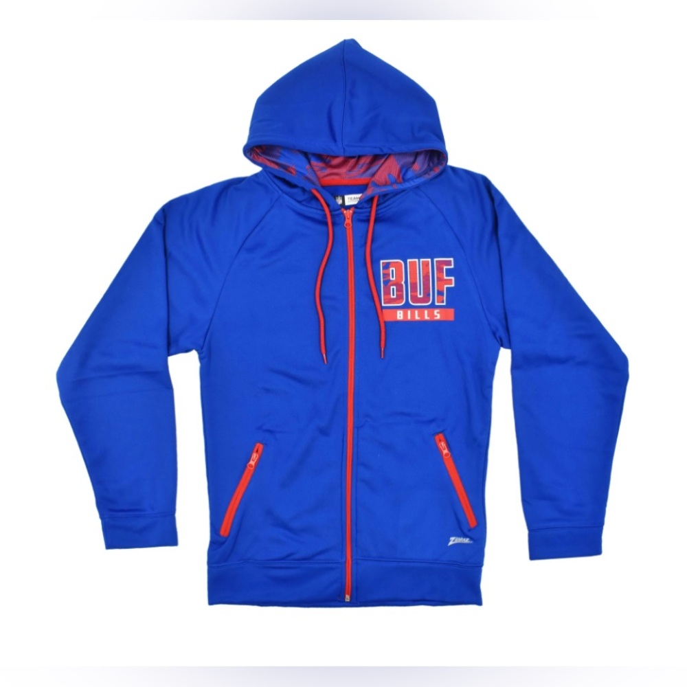 Buffalo Bills Blue Hoodie Jacket XXL